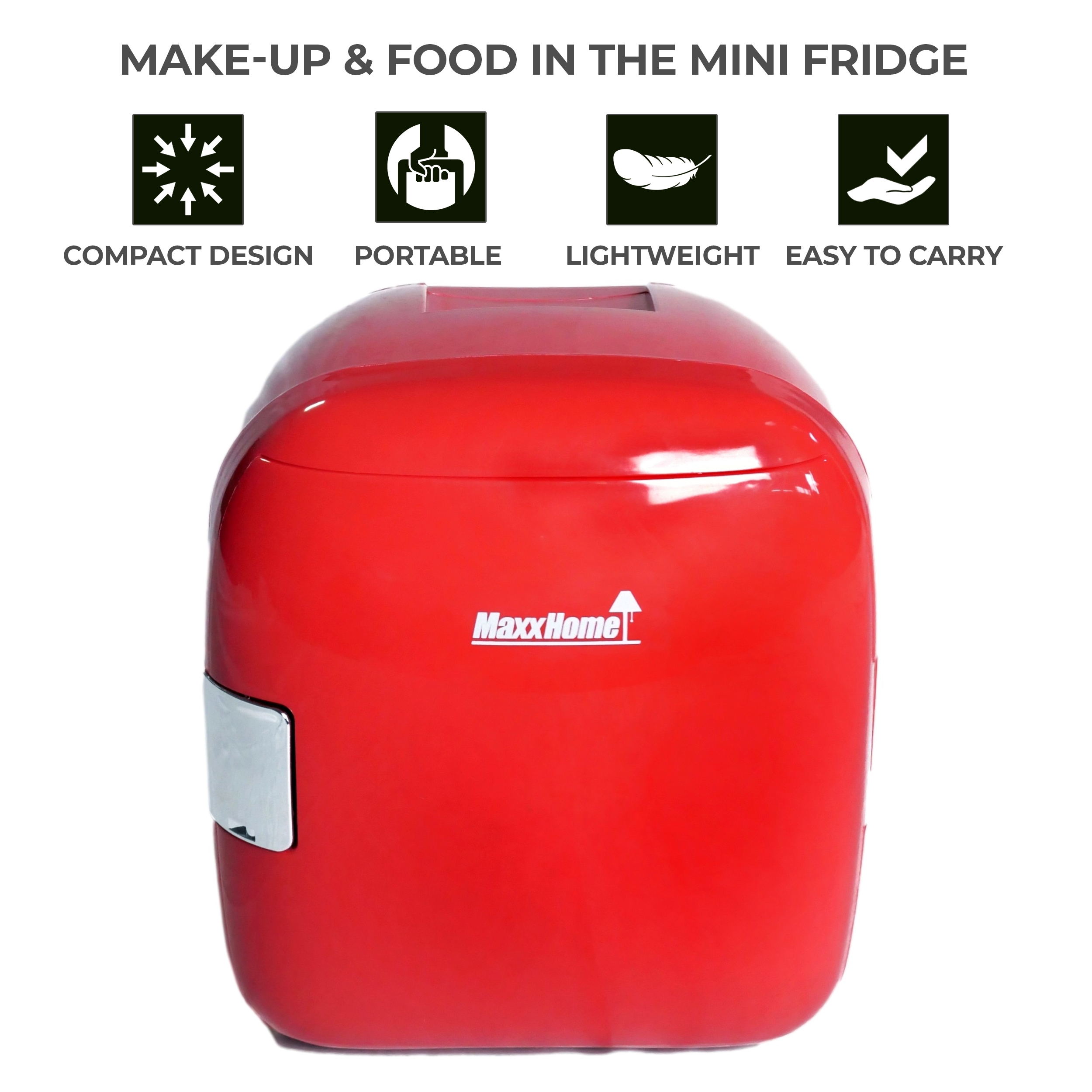 MaxxHome Réfrigérateur - Mini Frigo - 9 L - Pour Maquillage - 32 x
