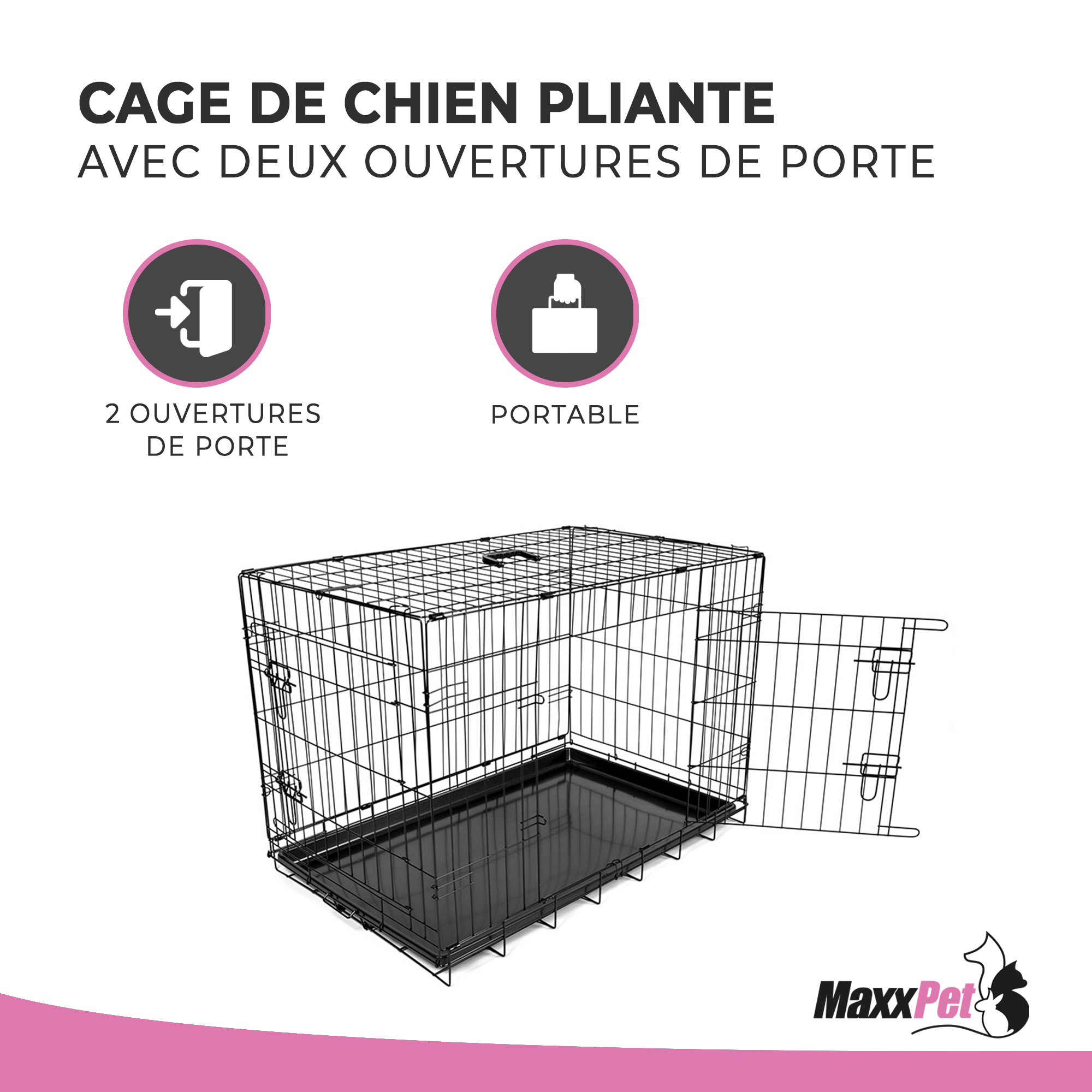 Caisse pour chien MaxxPet - Bench - Bench pour chiens - Caisse pour chien  Pliable 